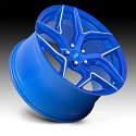 Niche Torsion M268 Anodized Blue Milled Custom Wheels 2